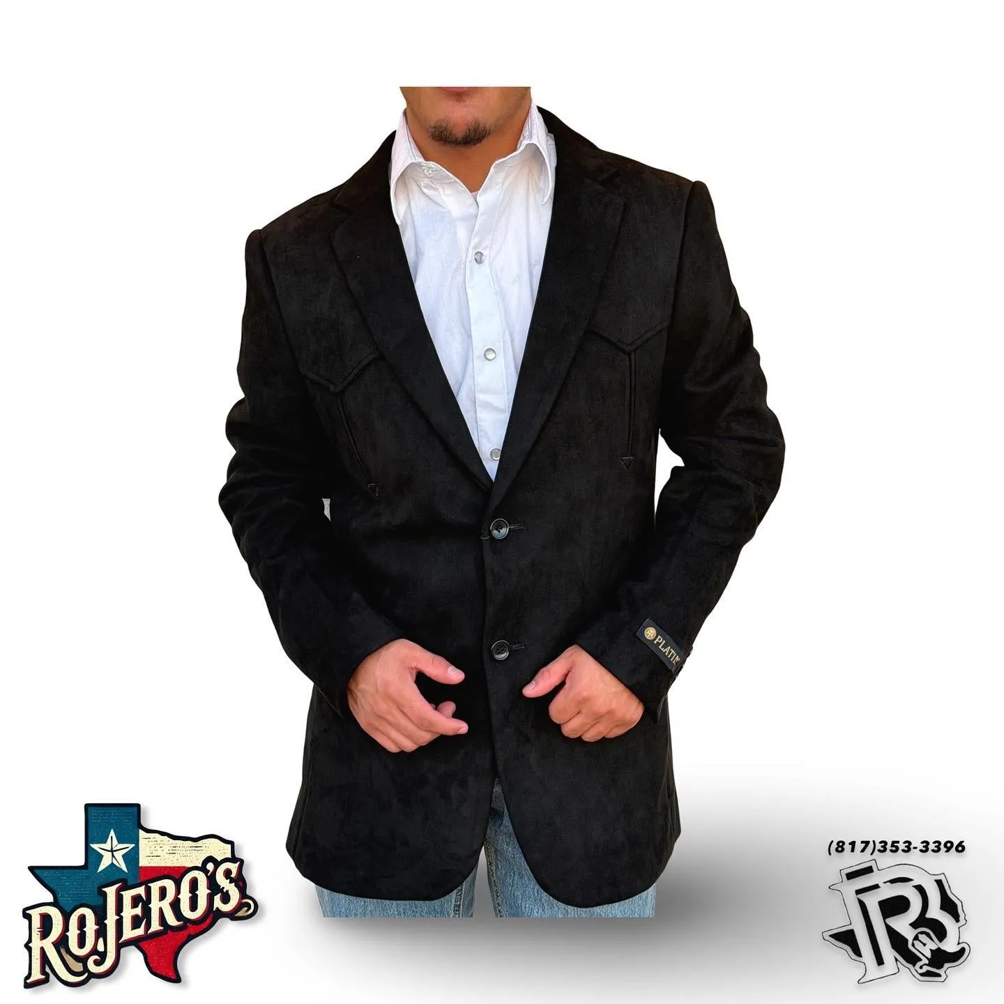 “ Boone “ | BLACK WESTERN SWEDE SPORT COAT