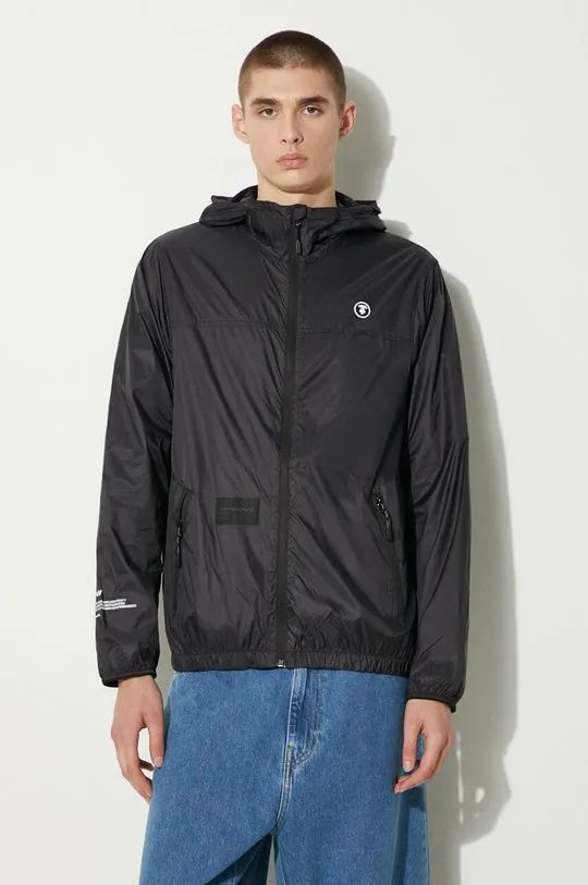 AAPE jacket men's black color AAPLJM7637XXM