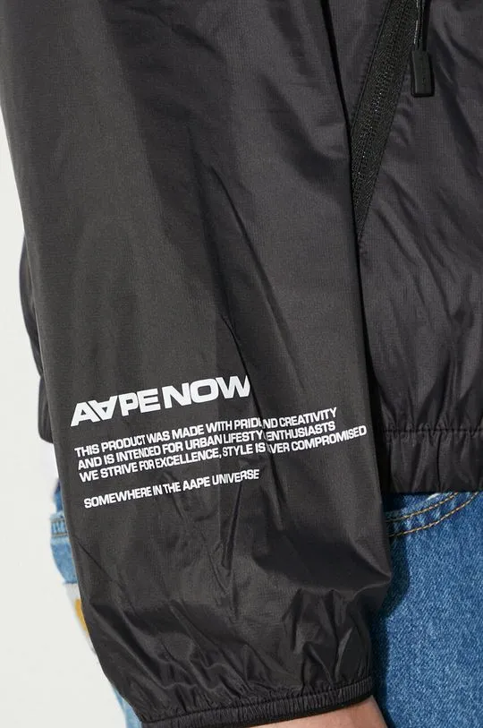 AAPE jacket men's black color AAPLJM7637XXM