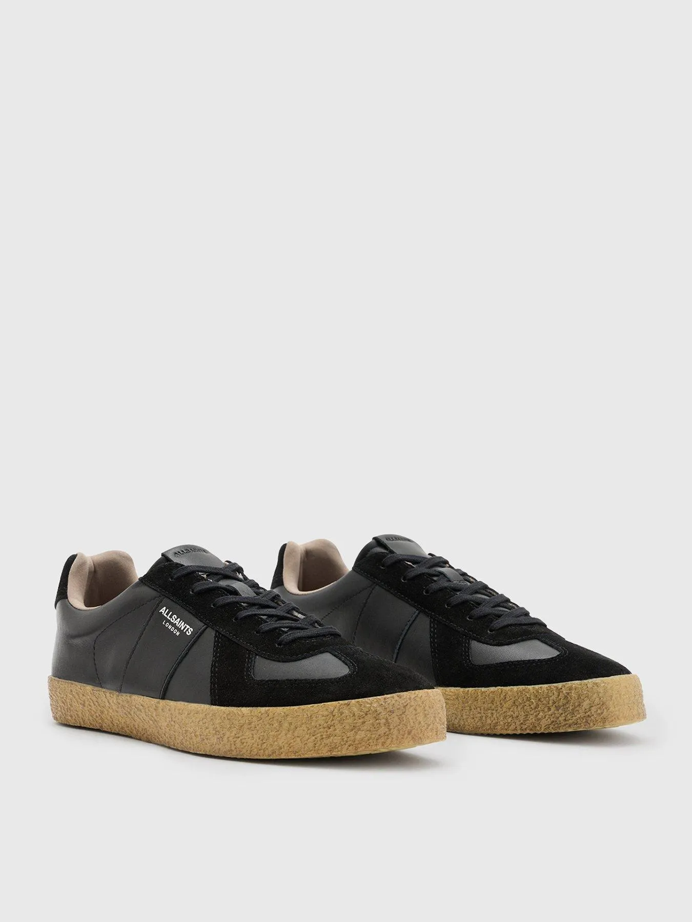 AllSaints Jaimee Underground Suede Sneaker - Black