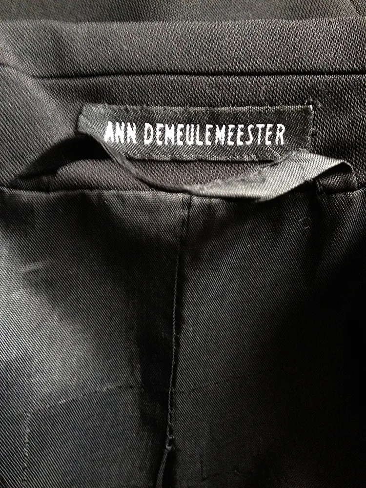 Ann Demeulemeester black maxi coat — 90s