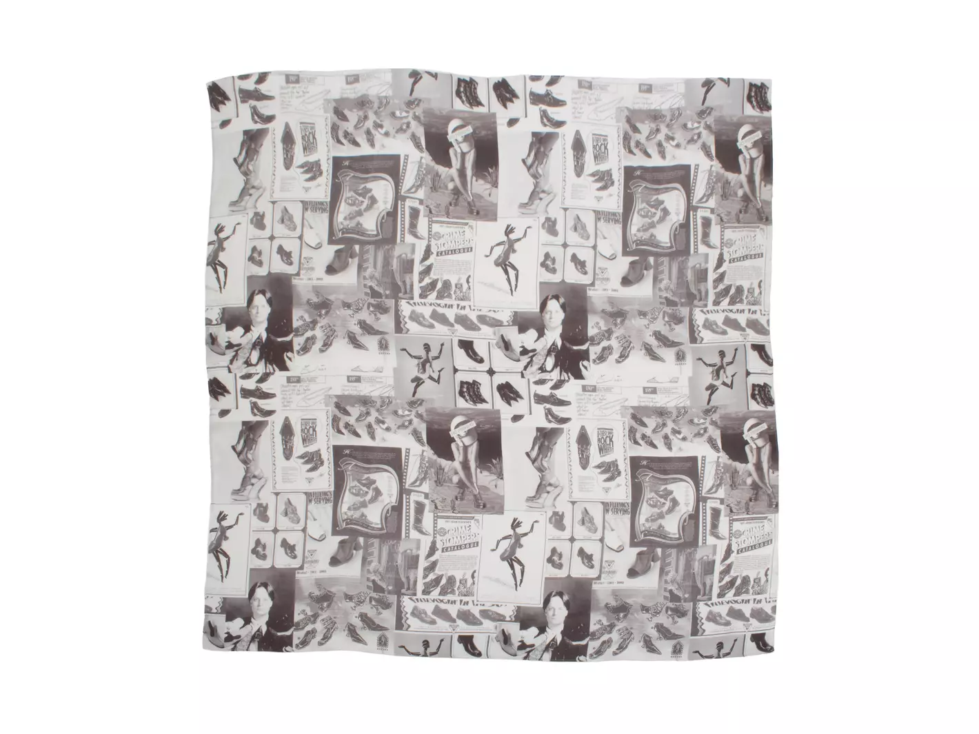 Apparel Newspaper Silk Scarf Large silk scarf