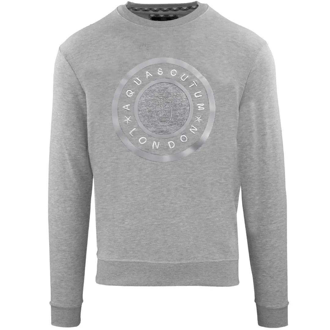 Aquascutum Mens Fg1123 94 Sweater Grey