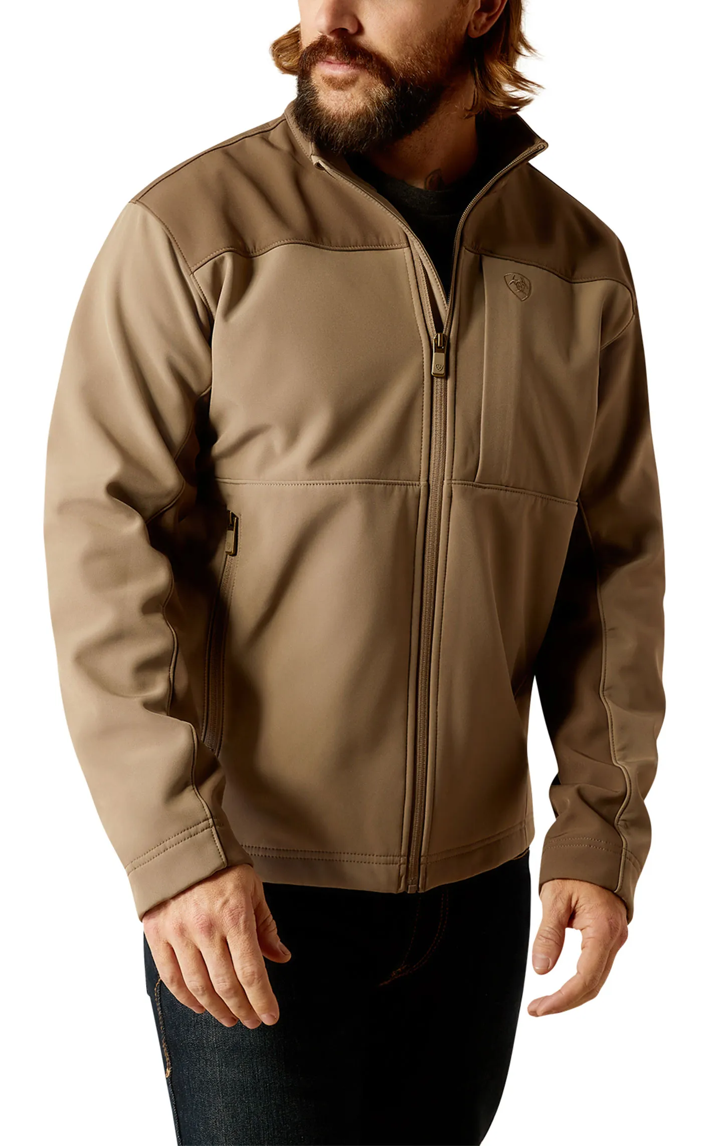 Ariat Men's Wyatt Major Latte & Taupe Softshell Jacket