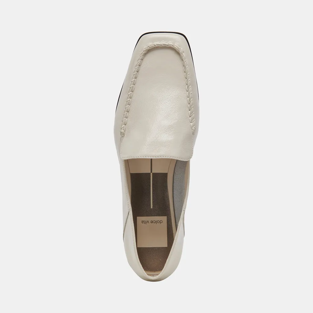 BENY FLATS IVORY CRINKLE PATENT– Dolce Vita 6975978995778