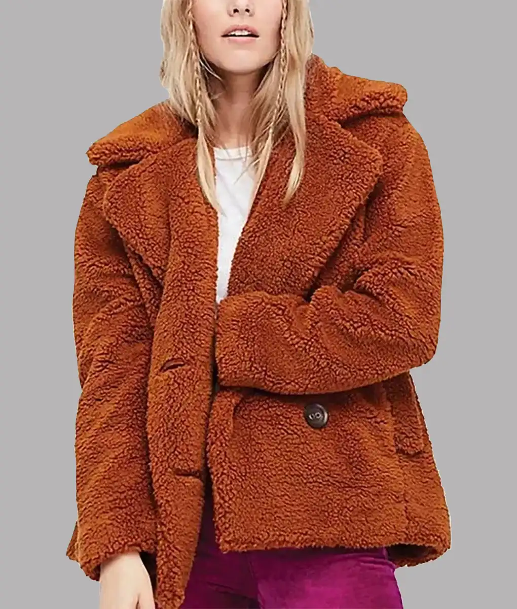 Beth Dutton Yellowstone Orange Fur Coat