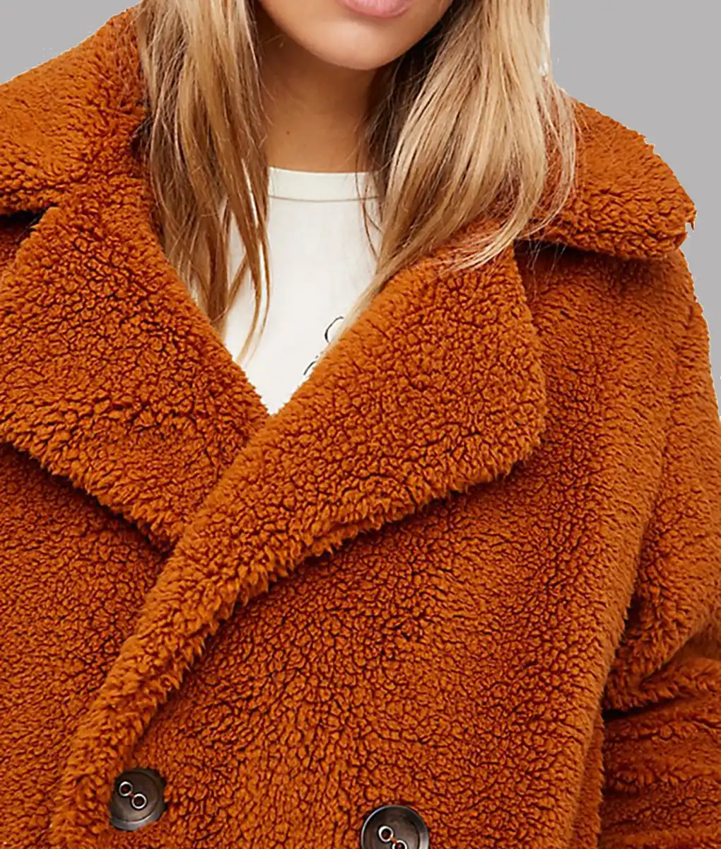 Beth Dutton Yellowstone Orange Fur Coat