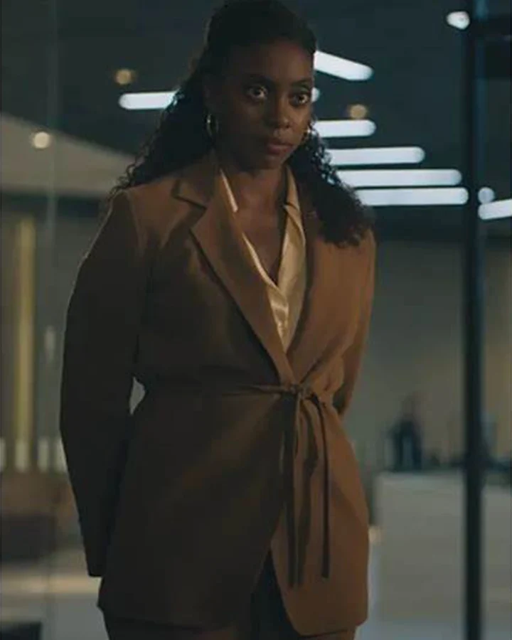 Billions S06 Kate Sacker Brown Coat