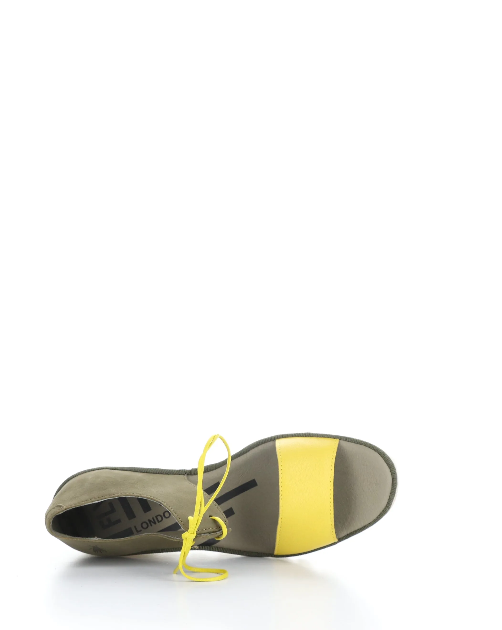 BILU465FLY Yellow Lace-up Sandals