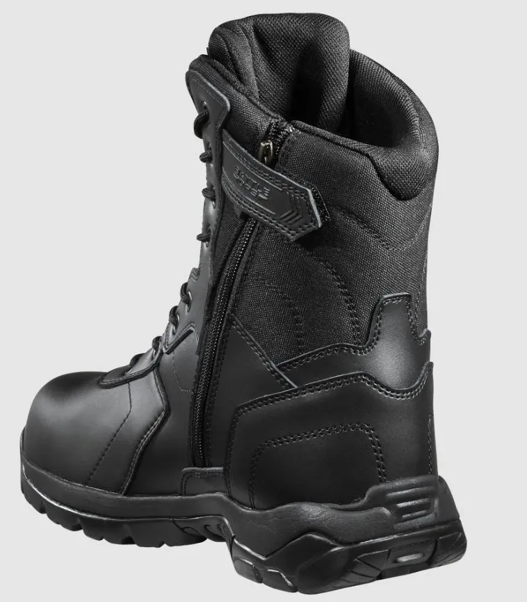 Black Diamond 8-Inch Side Zip Waterproof Tactical Boot w/ Composite Safety Toe