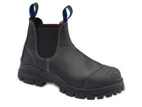 Blundstone #990 Black Leather Boots (Steel Toe)