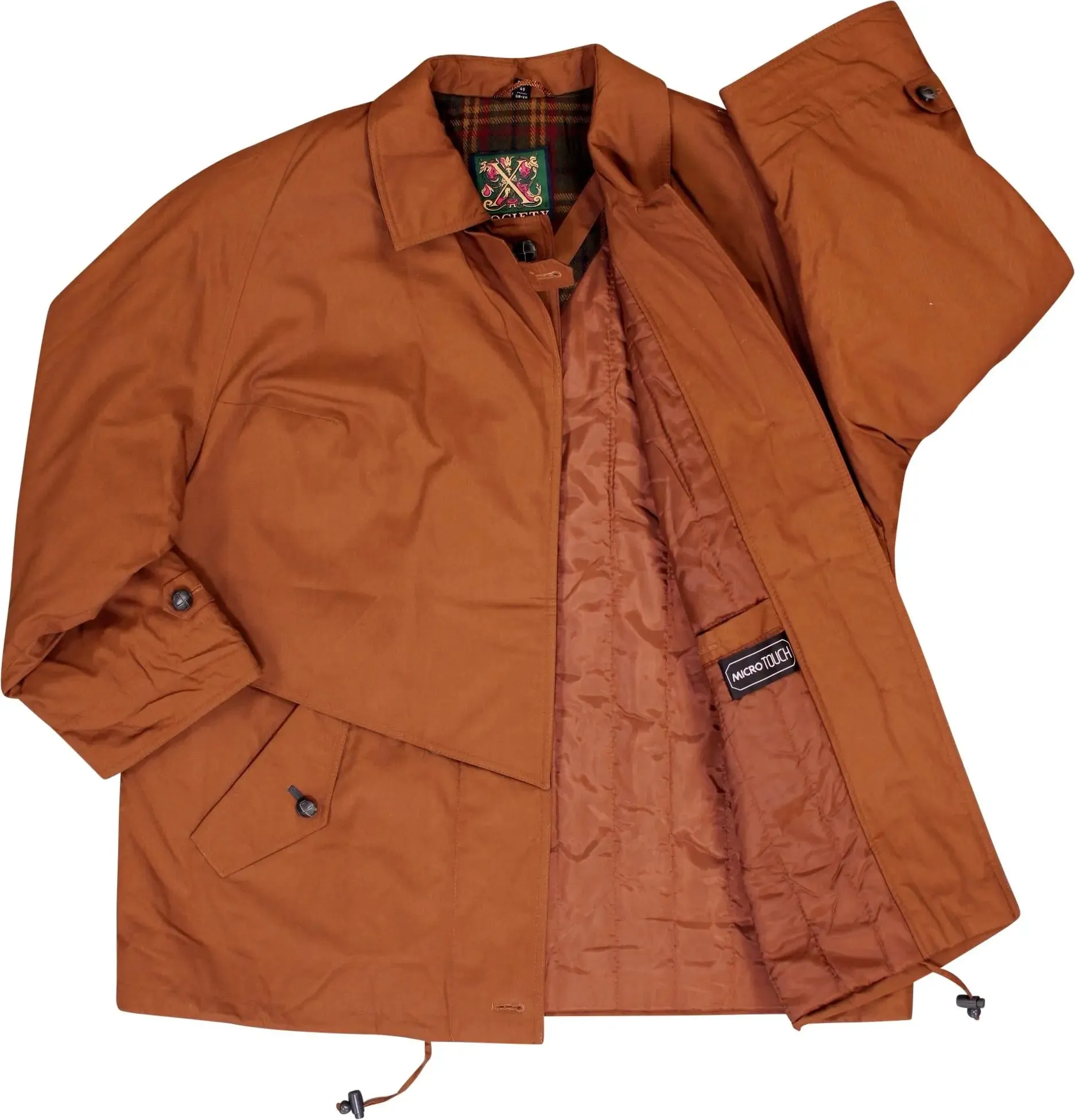 Brown Padded Coat by Society | ThriftTale