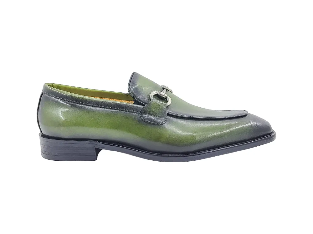 Burnished Calfskin Bit Loafer