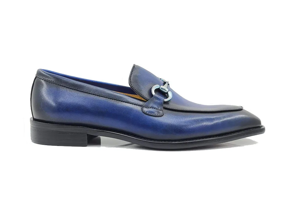 Burnished Calfskin Bit Loafer