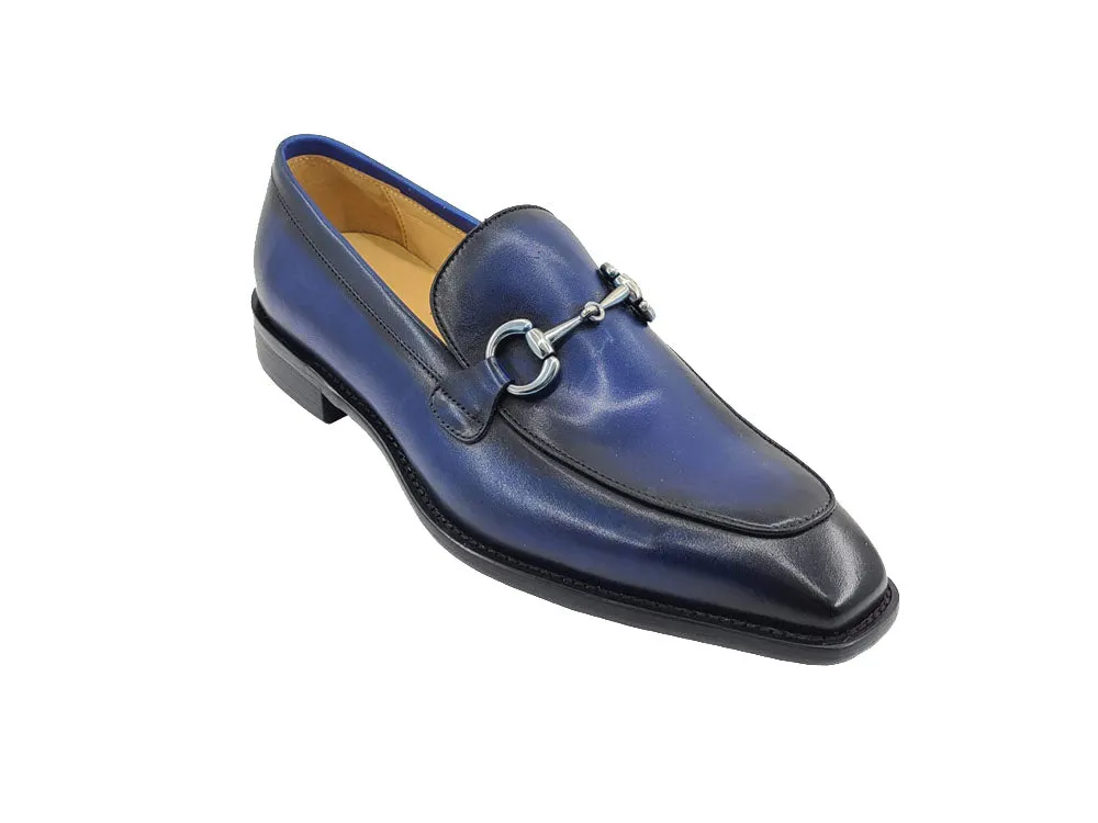 Burnished Calfskin Bit Loafer