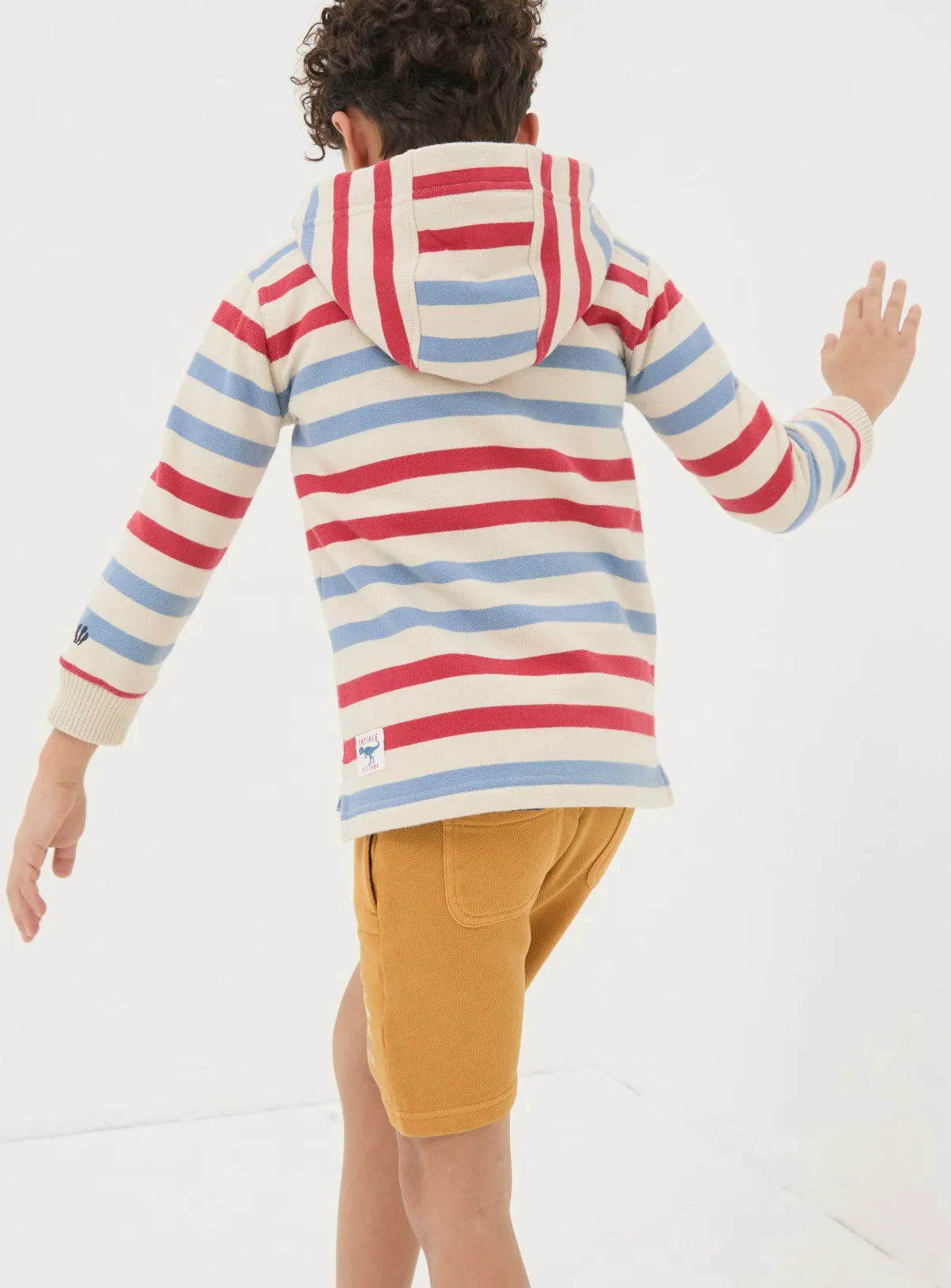 Buy FATFACE Stripe Half Neck Hoodie 7-8 years | Jumpers and hoodies | Tu