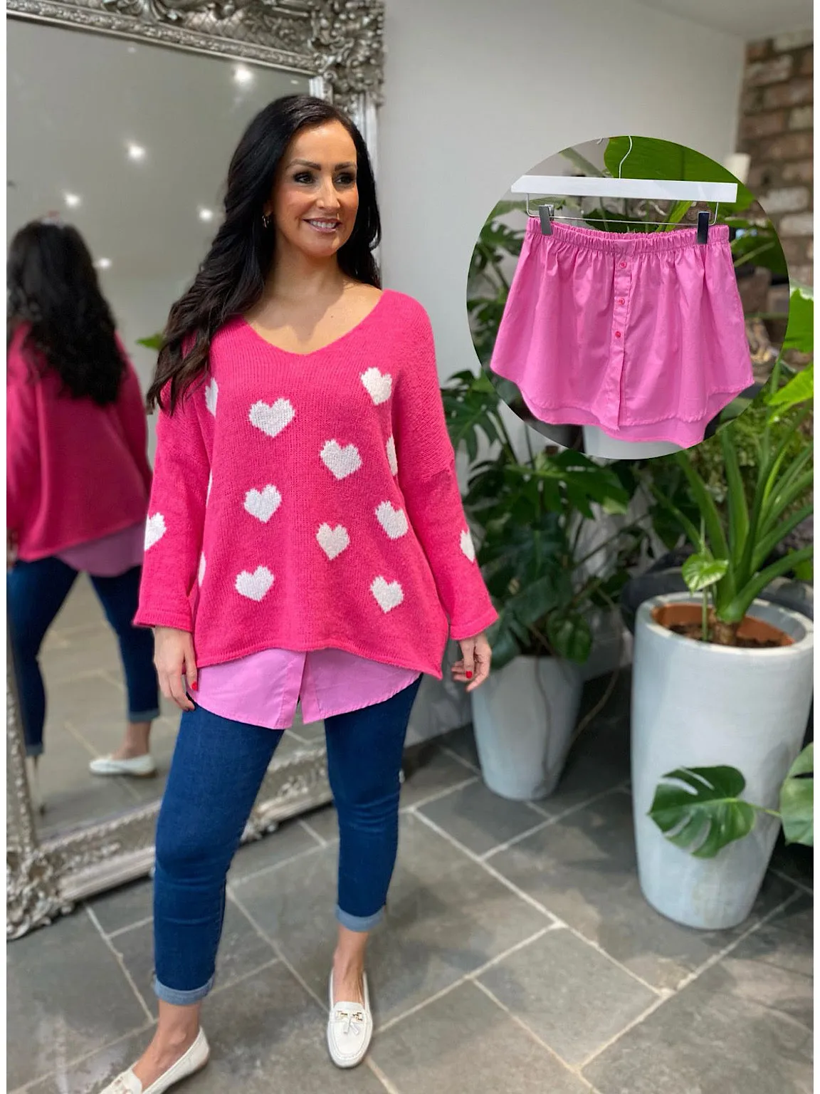 Candy Pink Shirt Extender Erin