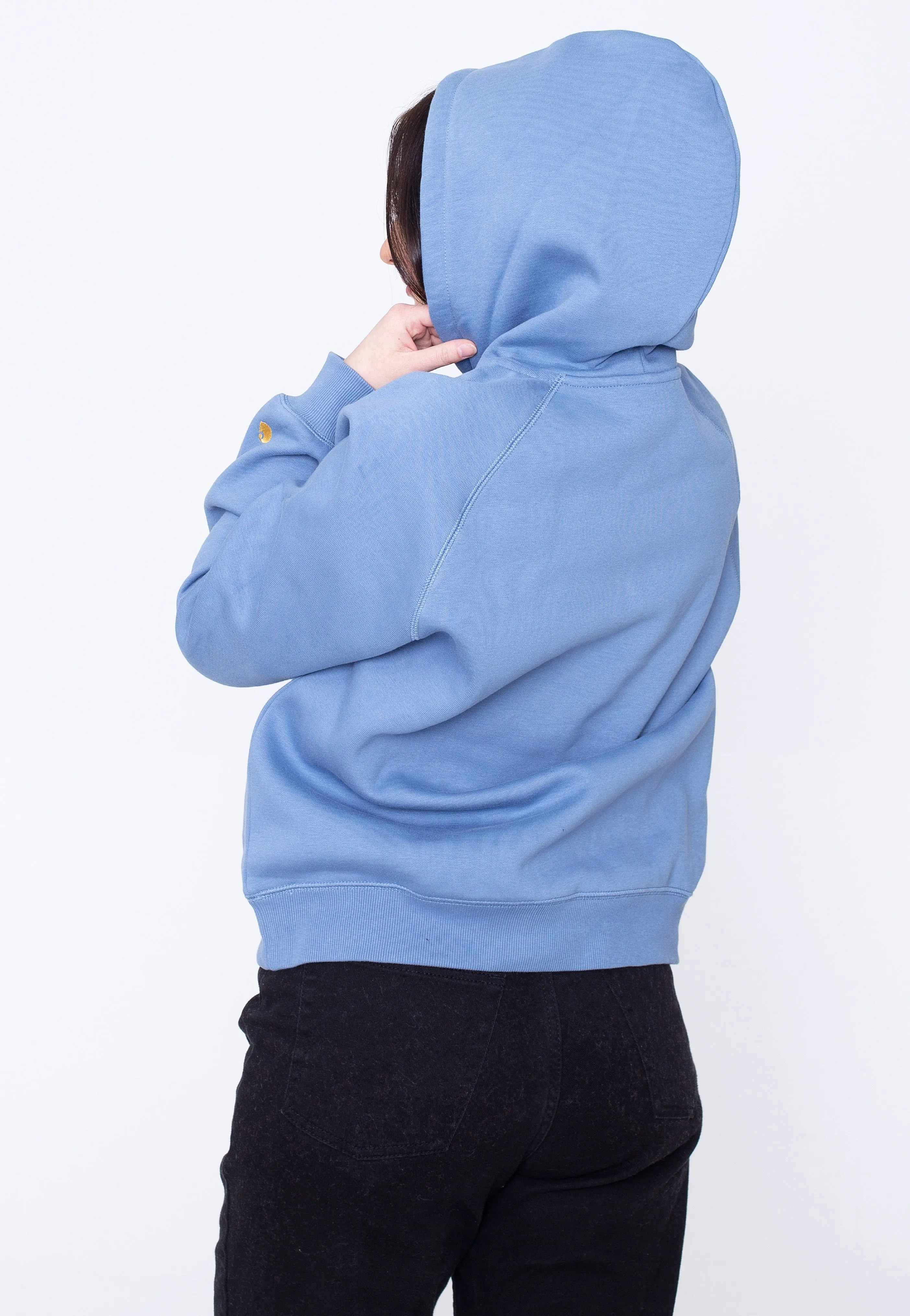 Carhartt WIP - W' Hooded Chase Icy Water/Gold - Hoodie