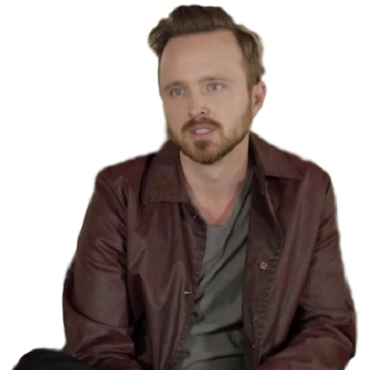 Central Intelligence Aaron Paul Maroon Coat