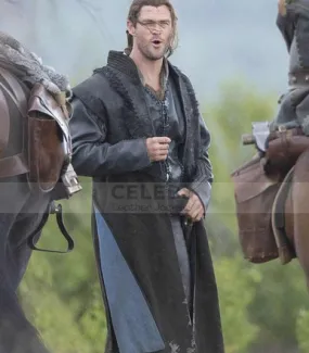 Chris Hemsworth The Huntsman Long Leather Coat