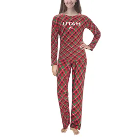 Concepts Sport Utah Utes Women's Red Holly Knit Long Sleeve Top & Pants Set