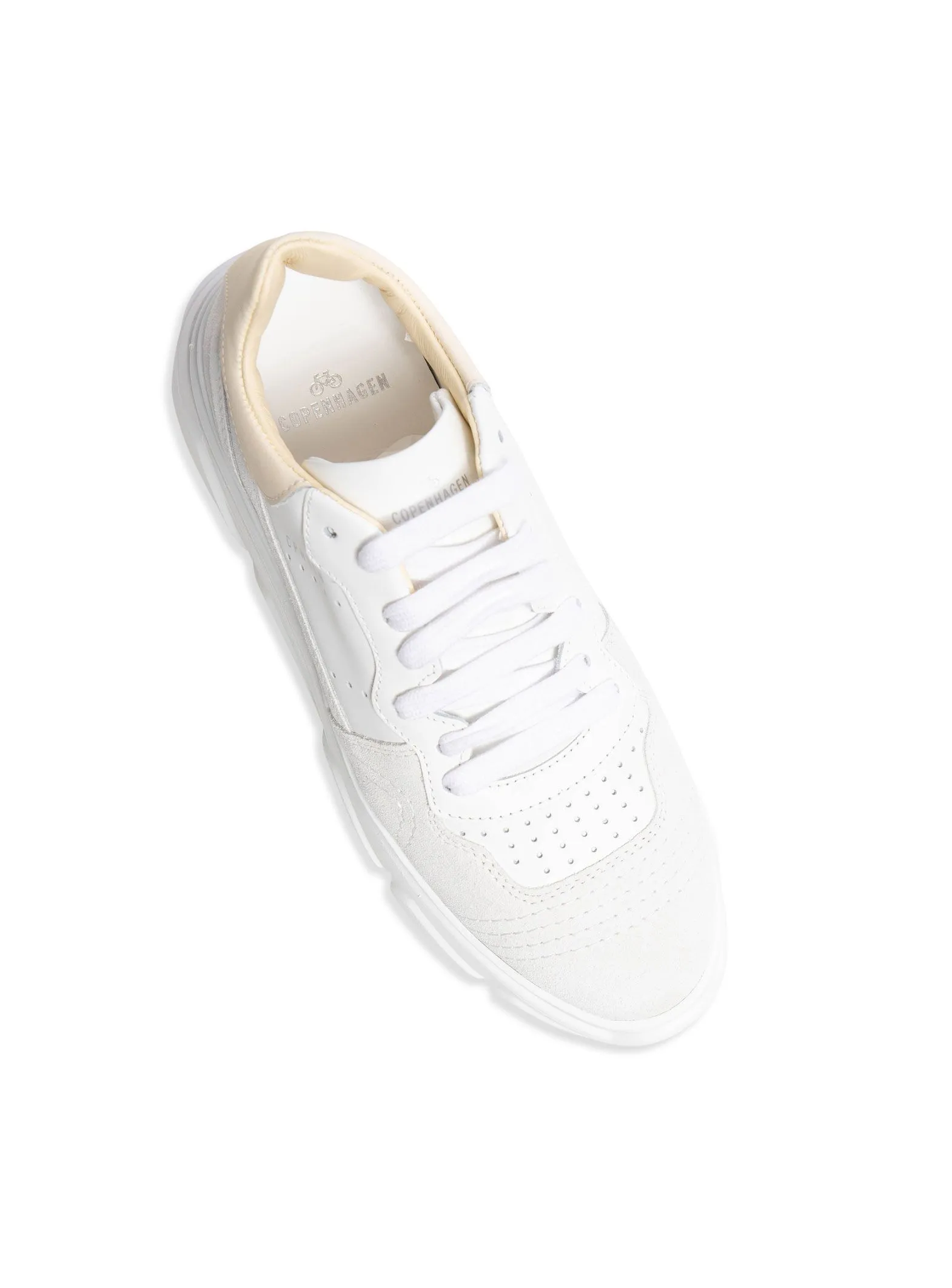 COPENHAGEN STUDIOS SNEAKERS MATERIAL MIX WHITE/BUTTER