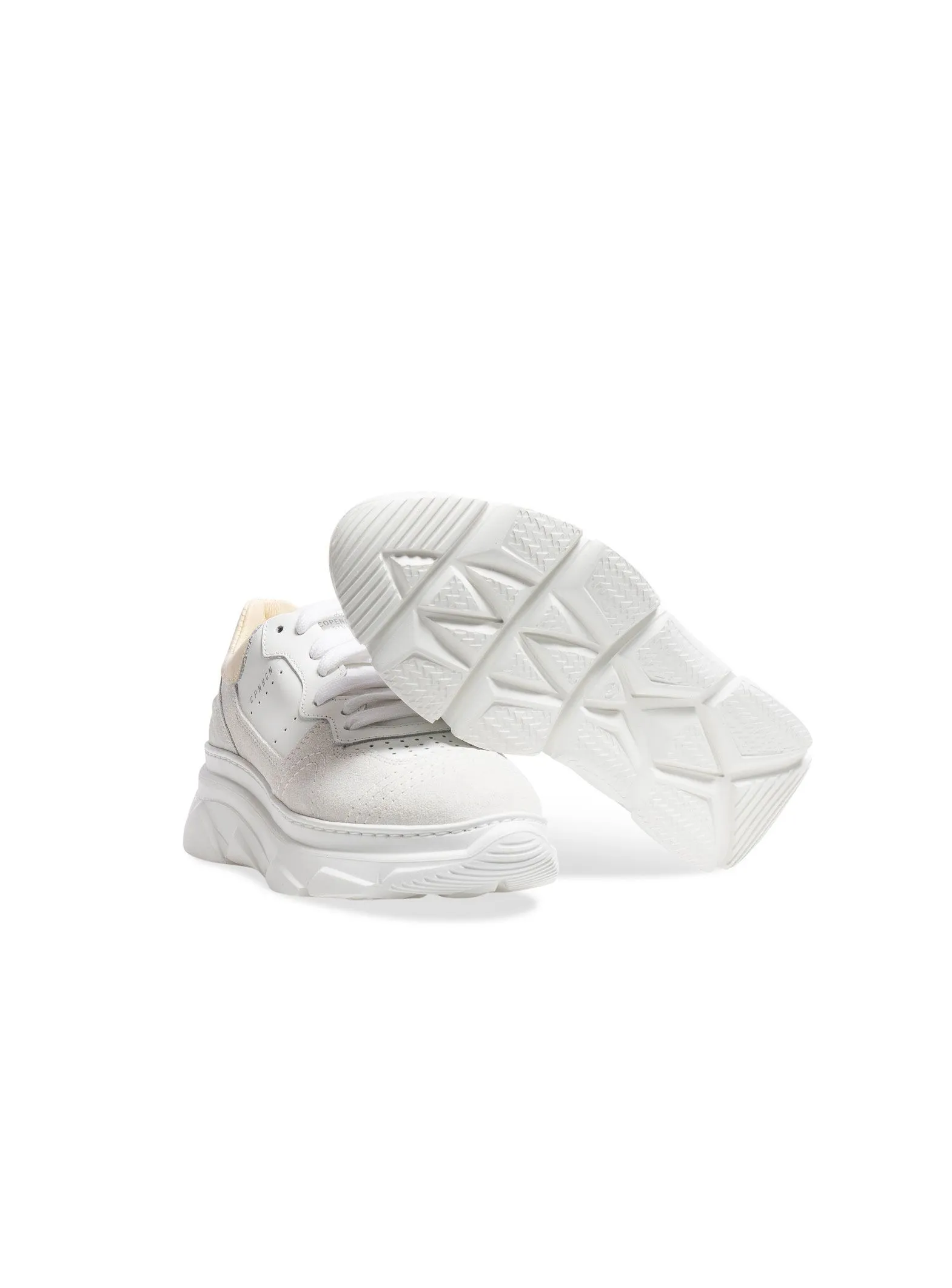 COPENHAGEN STUDIOS SNEAKERS MATERIAL MIX WHITE/BUTTER