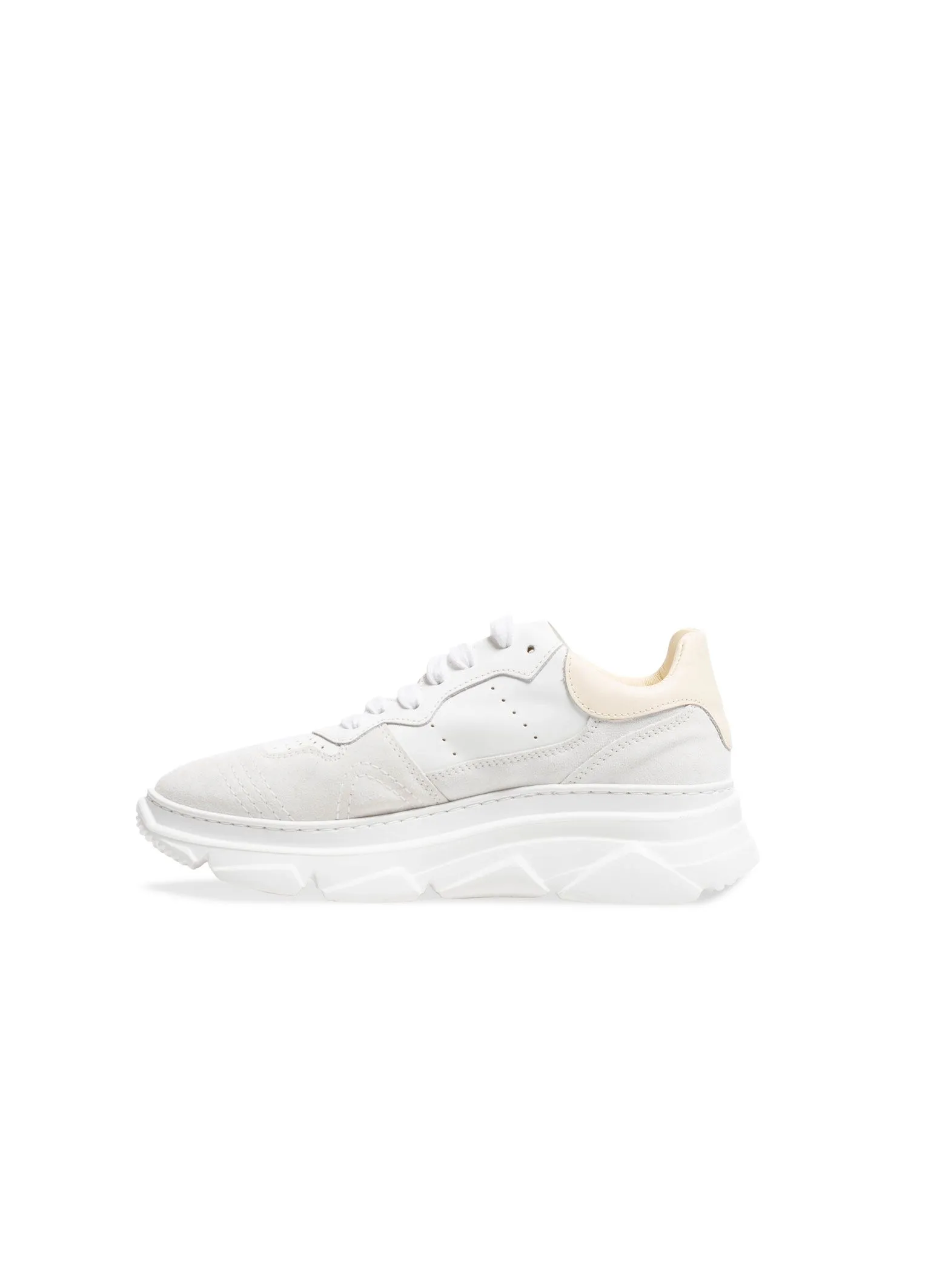 COPENHAGEN STUDIOS SNEAKERS MATERIAL MIX WHITE/BUTTER