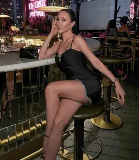 Delcia Black Mini Dress