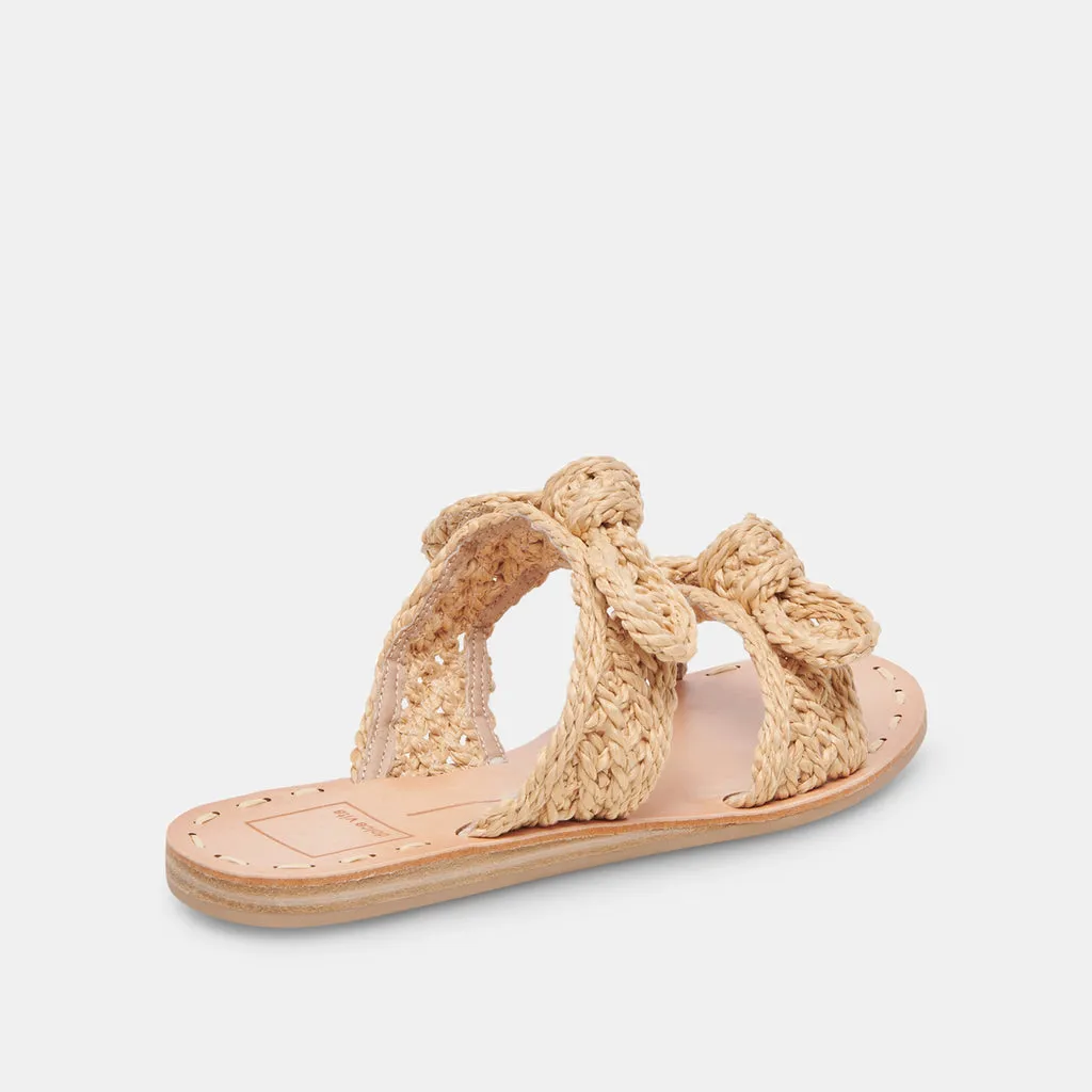 DINAH SANDALS LT NATURAL RAFFIA– Dolce Vita 6908074295362