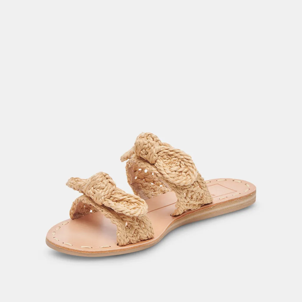 DINAH SANDALS LT NATURAL RAFFIA– Dolce Vita 6908074295362