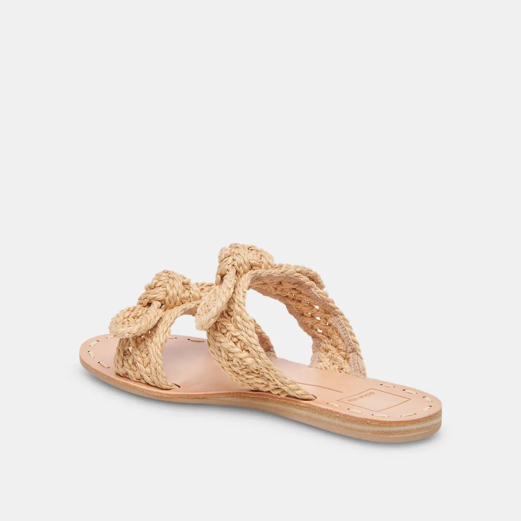 DINAH SANDALS LT NATURAL RAFFIA– Dolce Vita 6908074295362