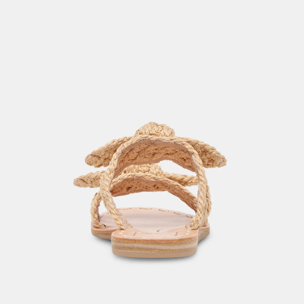 DINAH SANDALS LT NATURAL RAFFIA– Dolce Vita 6908074295362