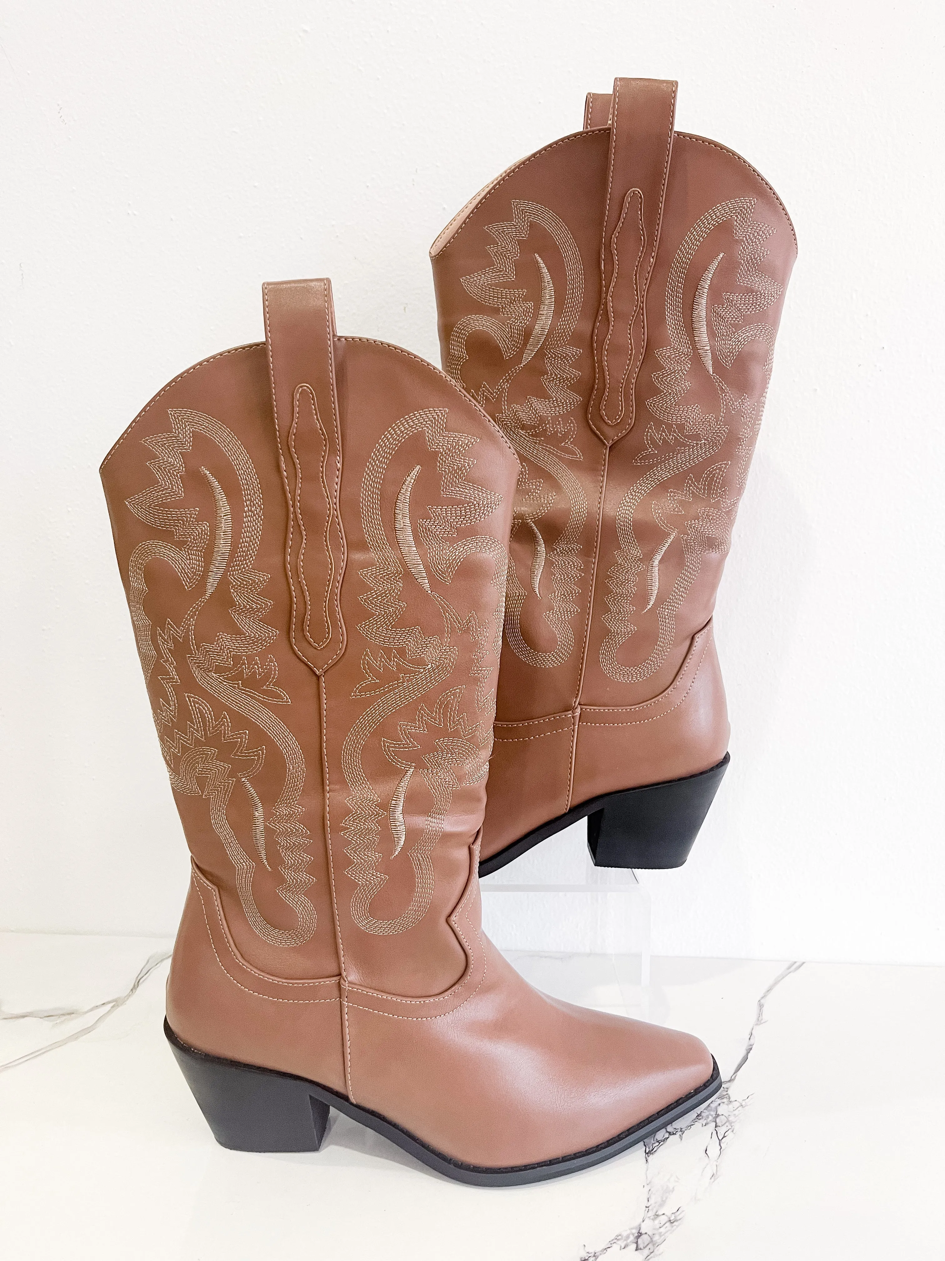 Dolly Brown Western Boots