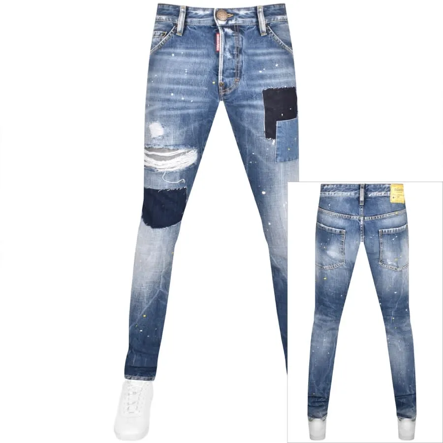 DSQUARED2 Cool Guy Slim Fit Jeans Blue