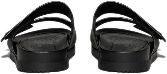 DSQUARED2 touch-strap calf-leather sandals Black