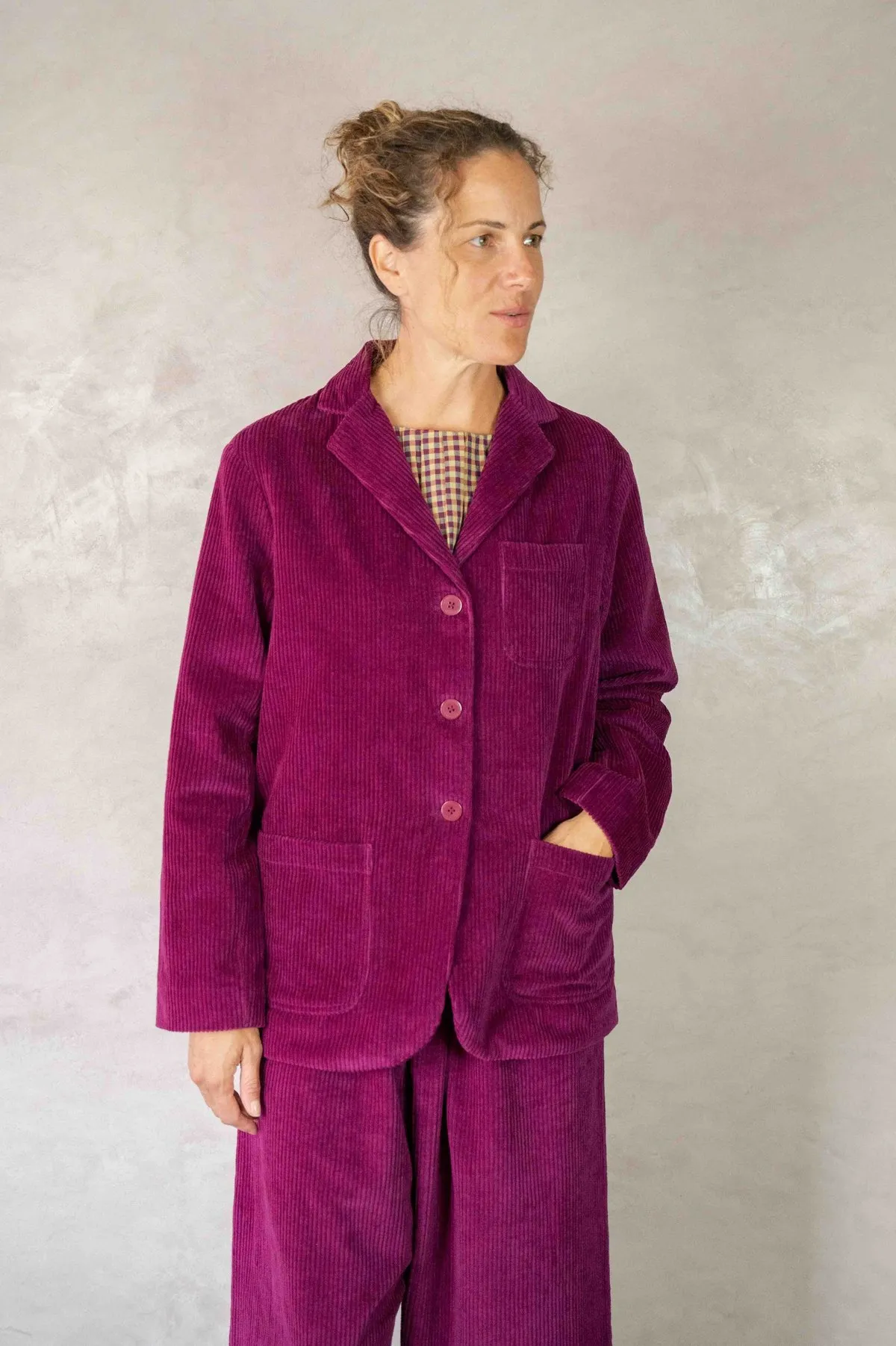 Ethan Jacket - Magenta