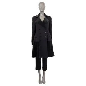 Etro Double Breasted Wool Coat Black