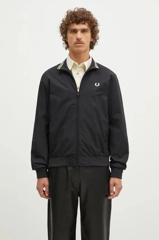 Fred Perry jacket The Brentham Jacket men's black color J2660.350