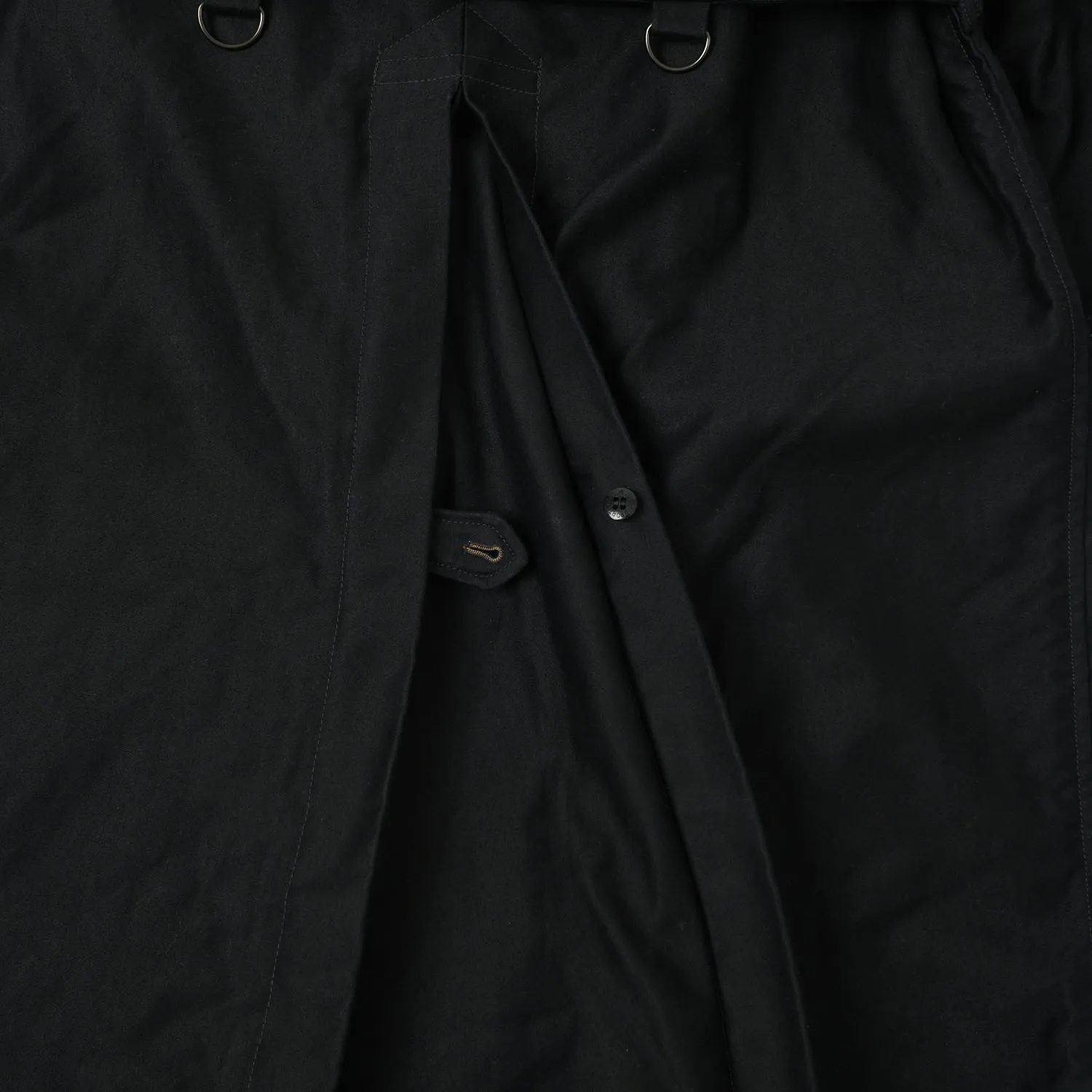 Freewheelers Gifford Trench Coat - Deep Black