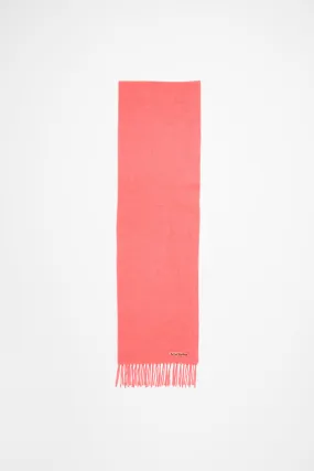 Fringe wool scarf - skinny