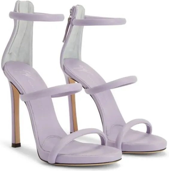 Giuseppe Zanotti Harmony padded leather sandals Purple