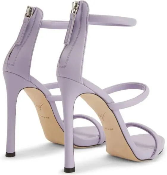 Giuseppe Zanotti Harmony padded leather sandals Purple