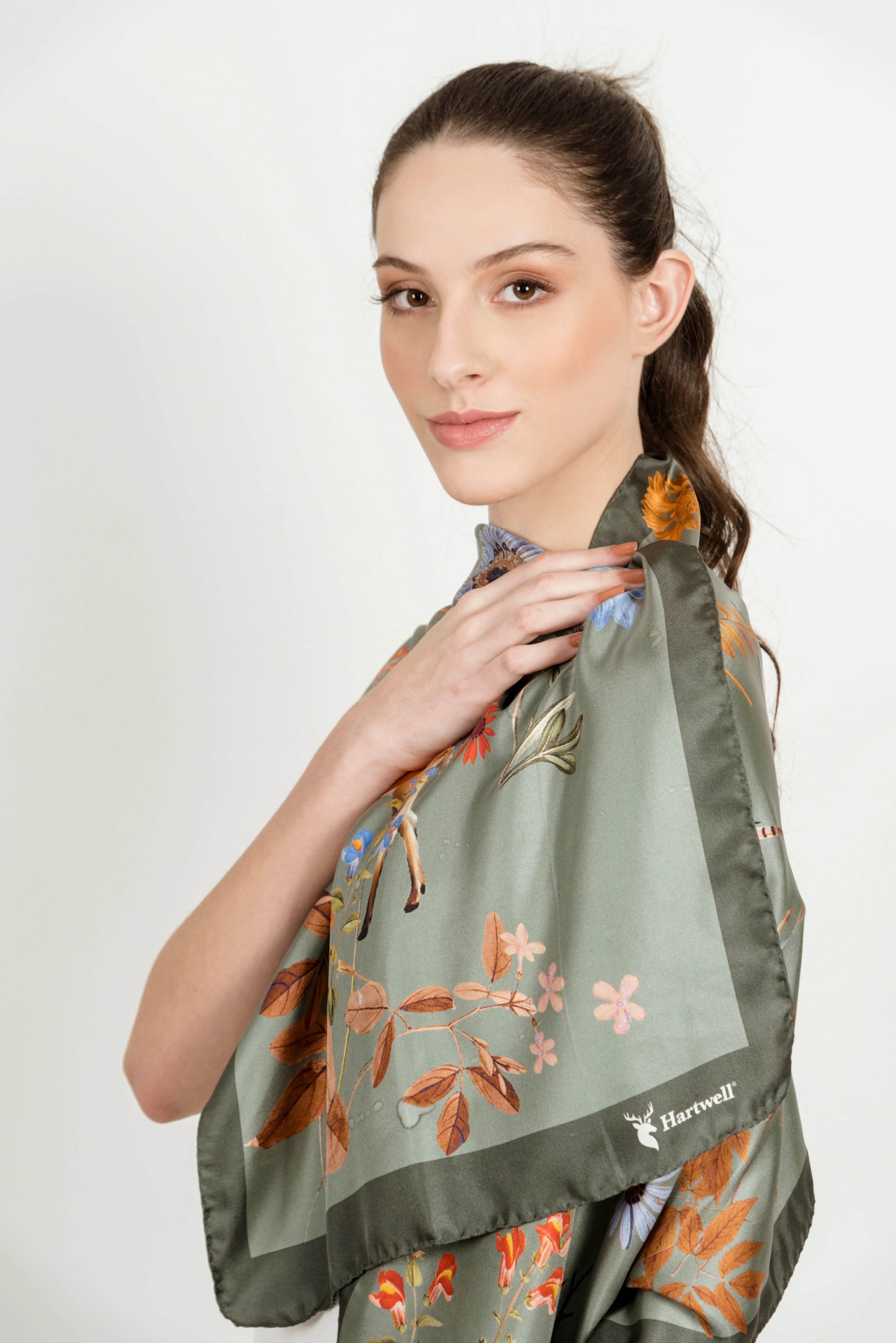 Hartwell Sabrina Italian Silk Scarf - Jade