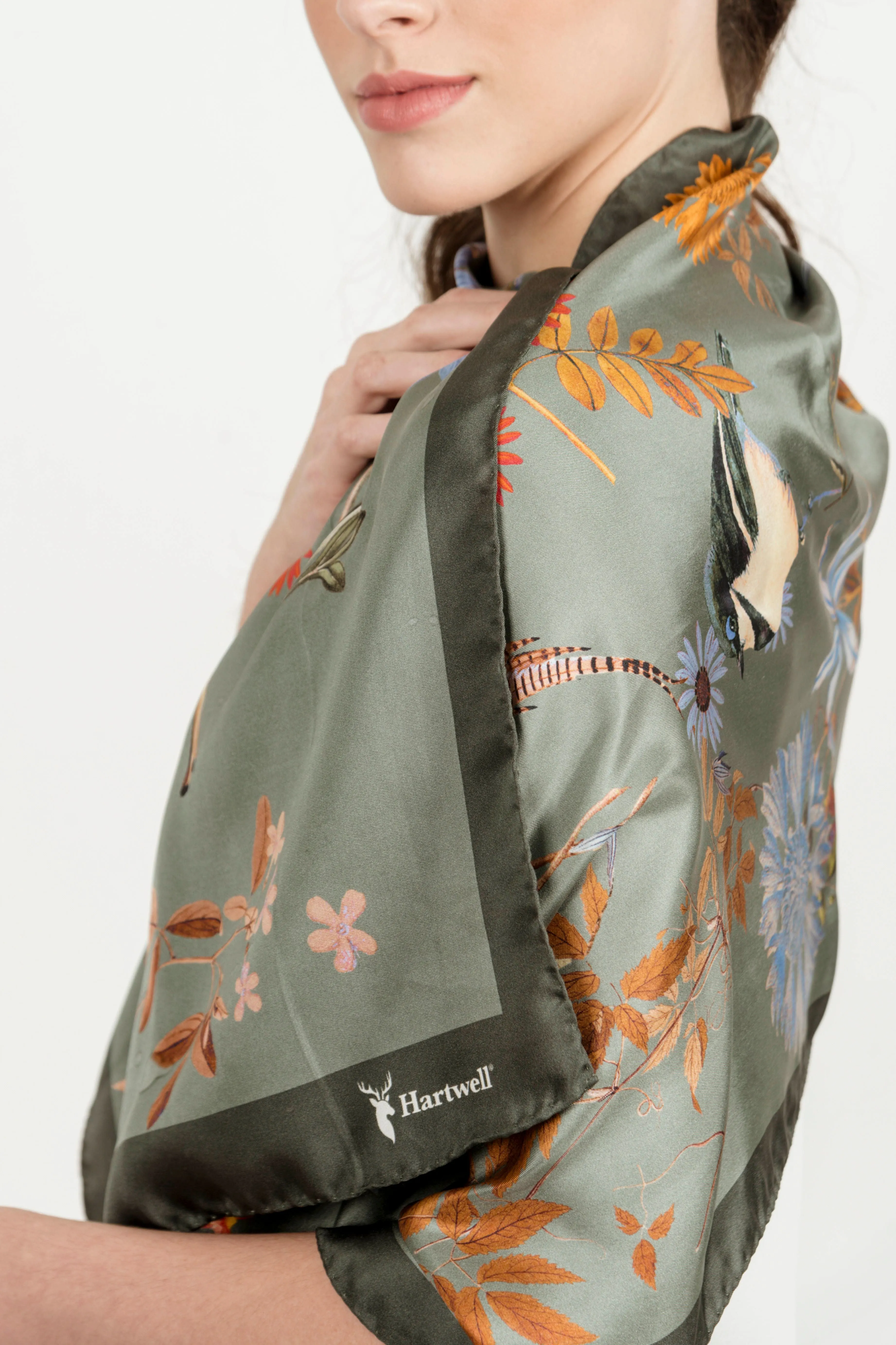 Hartwell Sabrina Italian Silk Scarf - Jade