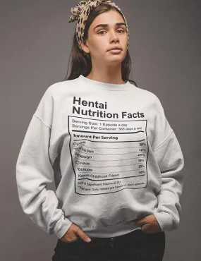 Hentai Nutrition Facts  Sweatshirt