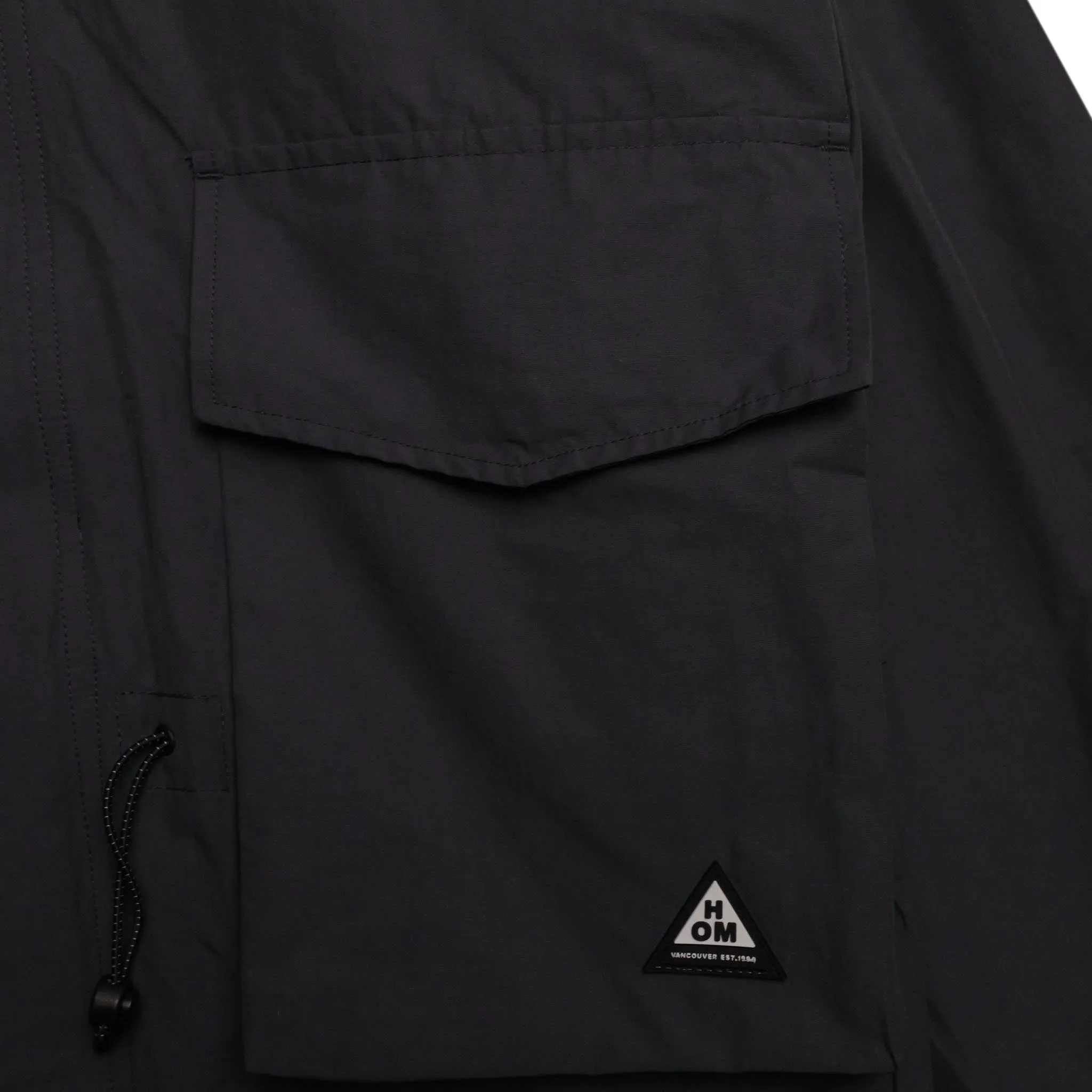 HOMME+ Cargo Pocket Trench Coat Charcoal