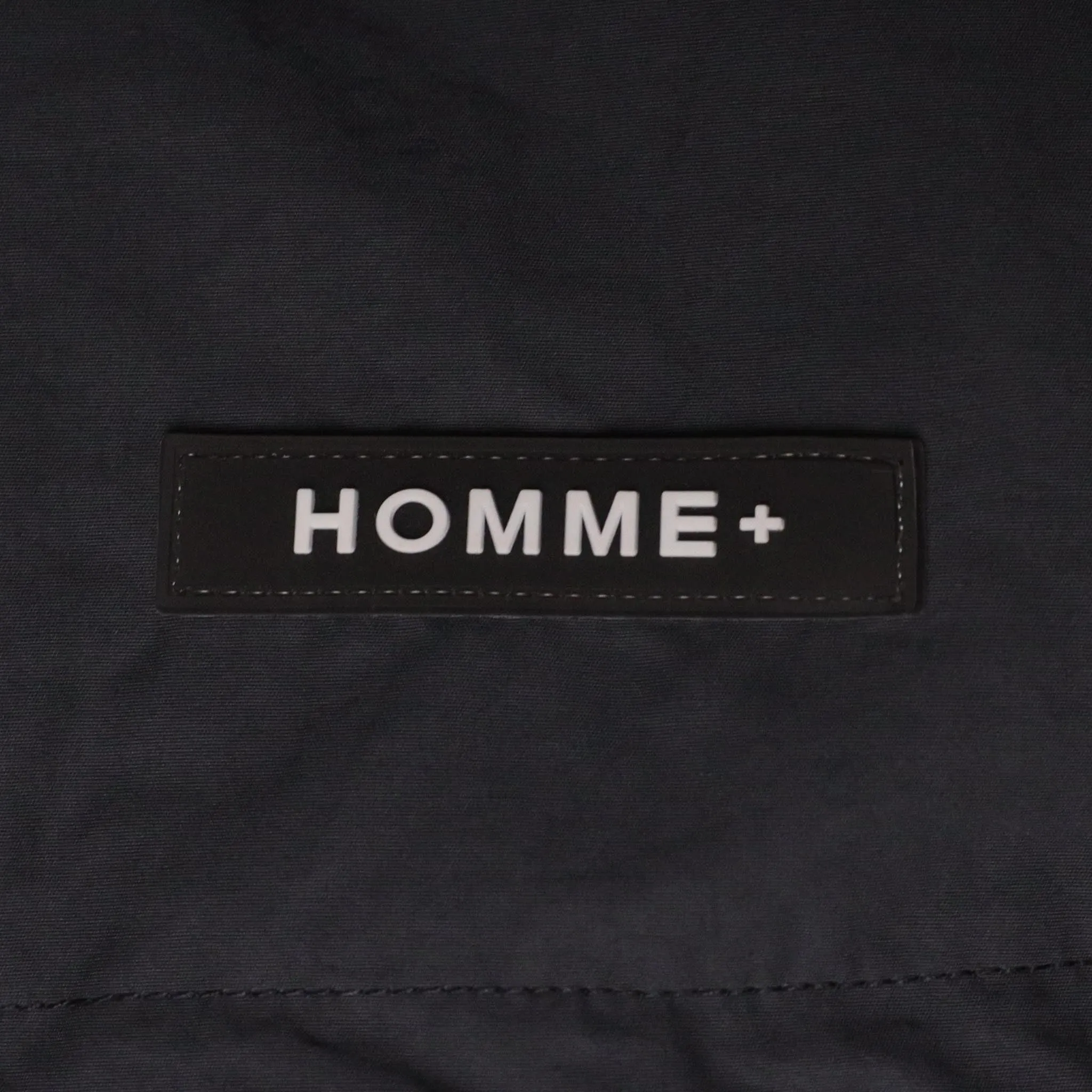 HOMME+ Cargo Pocket Trench Coat Charcoal