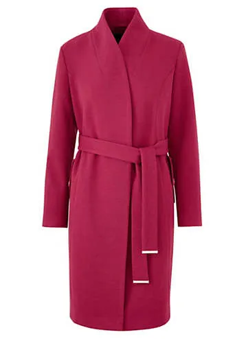 Kaleidoscope London Calling Smart Berry Coat | Grattan