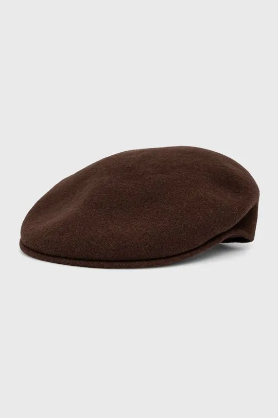 Kangol wool bakerboy hat brown color